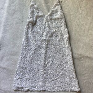 Lulus White Sparkly Dress